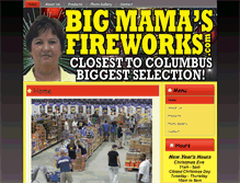 Tablet Screenshot of bigmamasfireworks.com